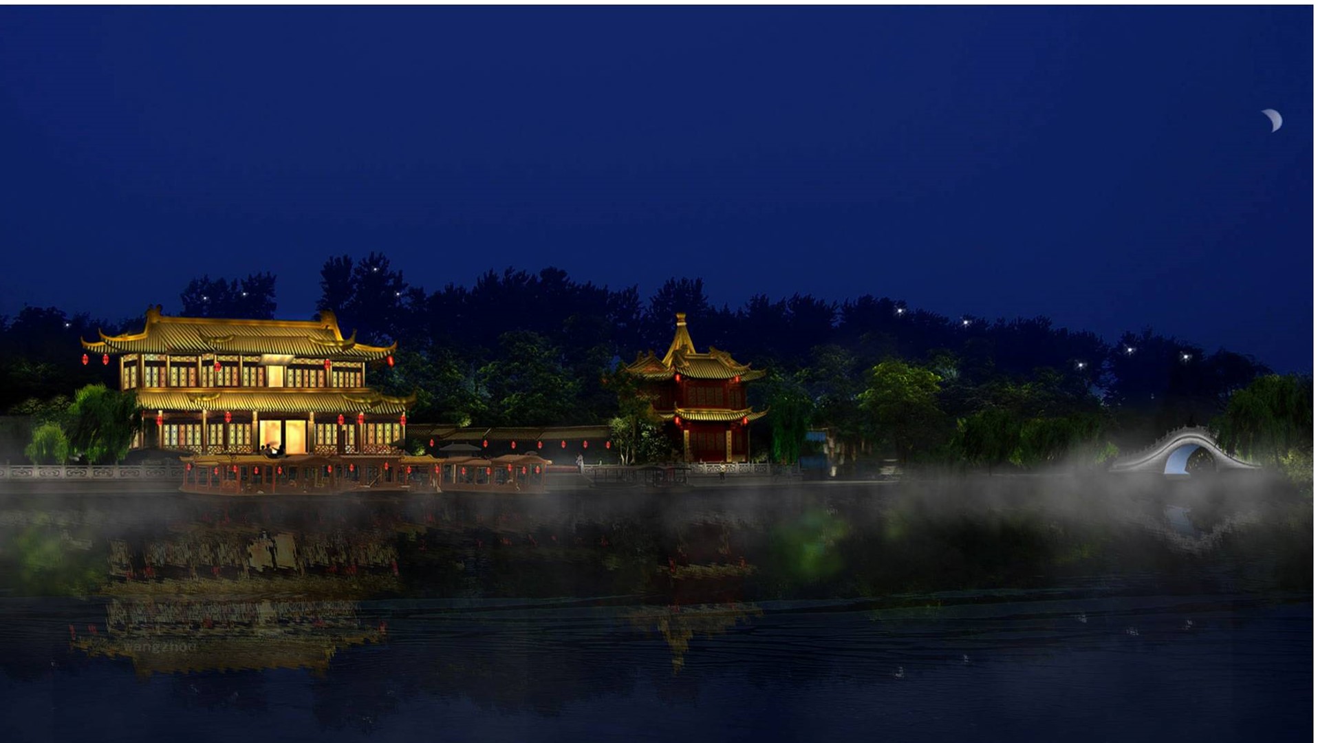 西湖景区景观亮化提升